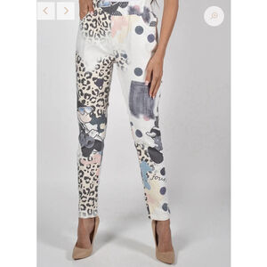 Frank Lyman Woven Pant Size Small Mickey Mouse